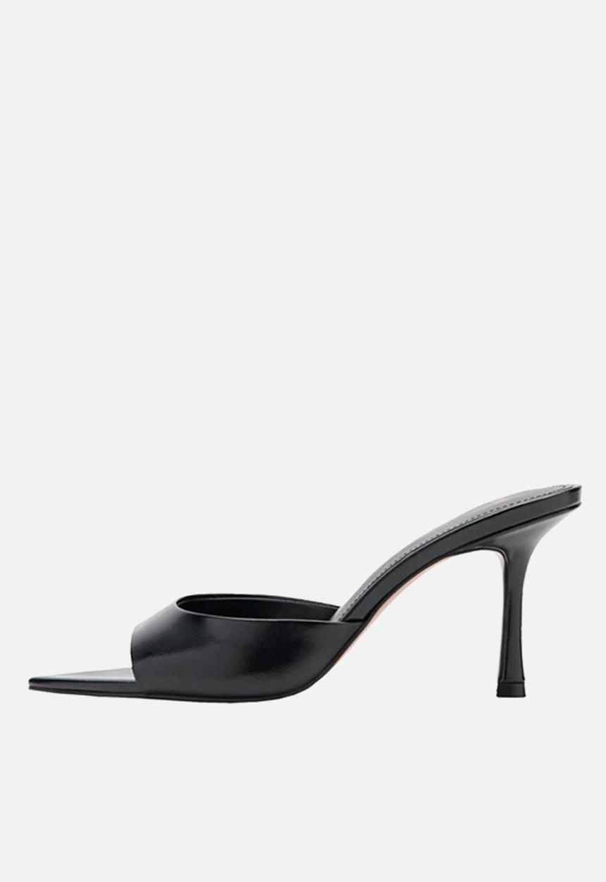 MANGO - Pepybl stiletto mule heel - black