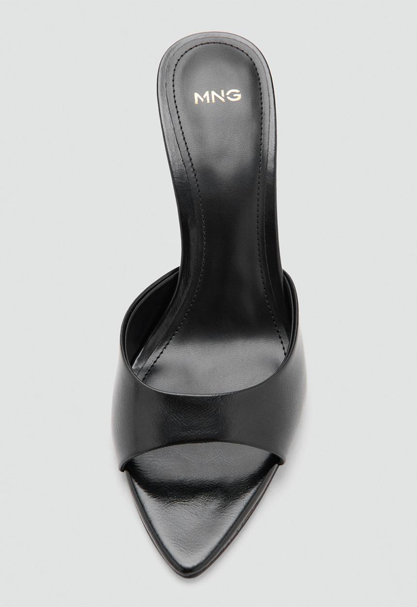 MANGO - Pepybl stiletto mule heel - black