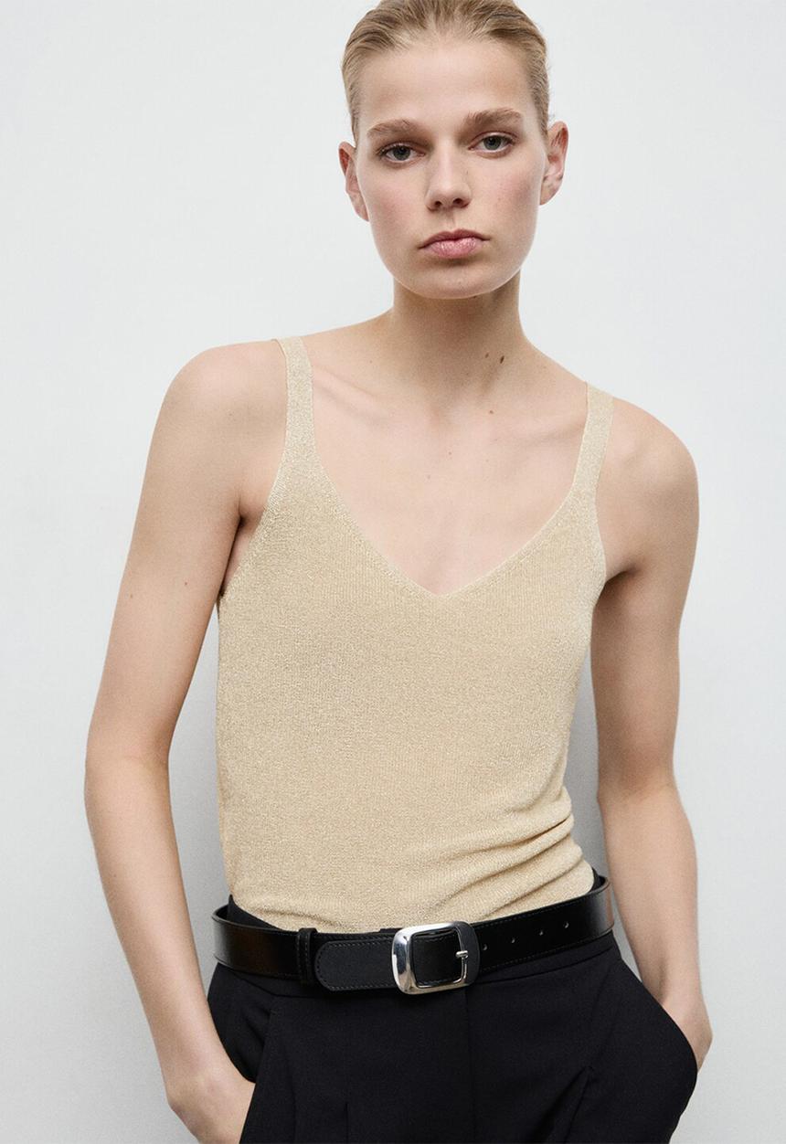 MANGO - Top kling  -  gold
