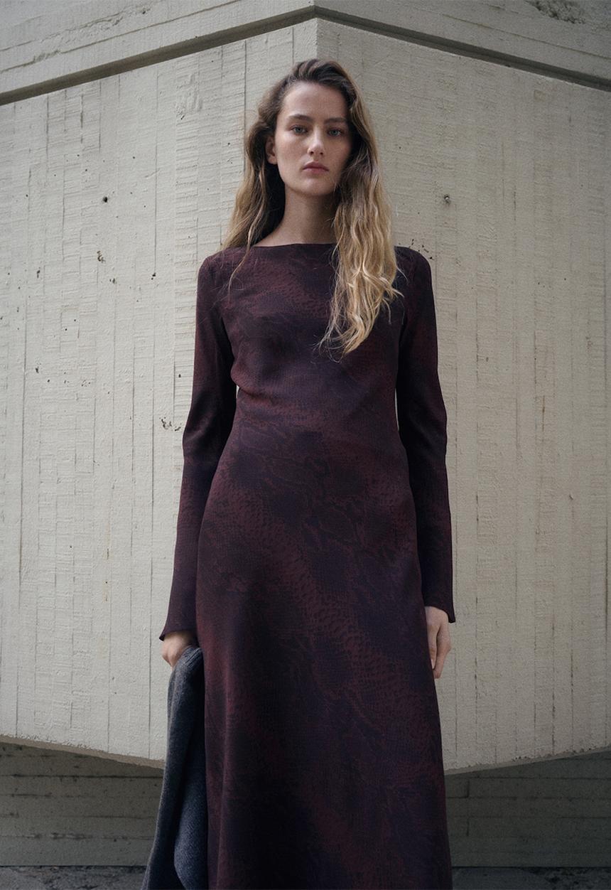 MANGO - Dress alegra - dark red