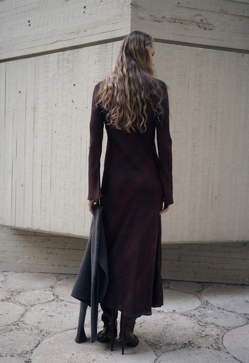 MANGO - Dress alegra - dark red