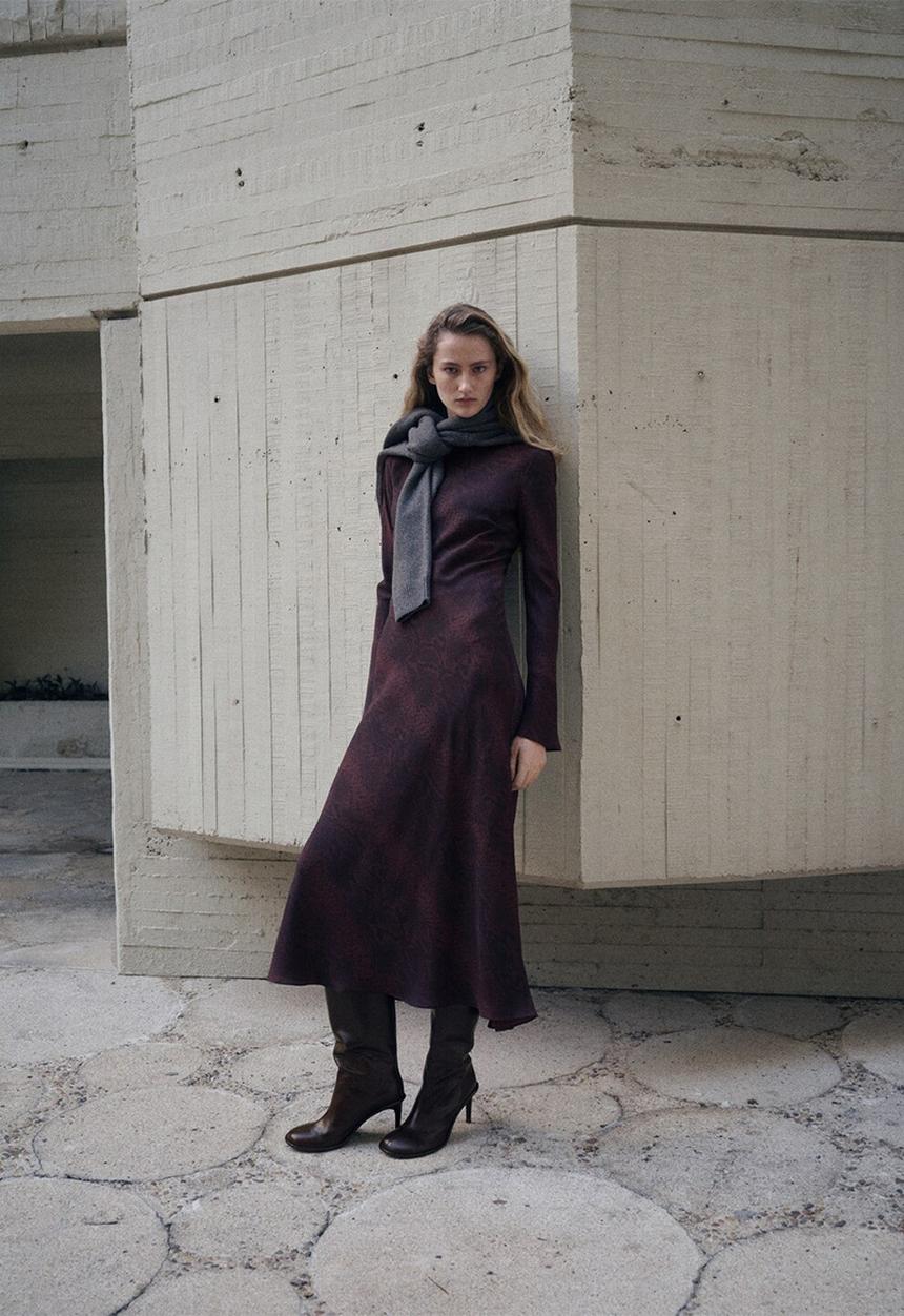 MANGO - Dress alegra - dark red