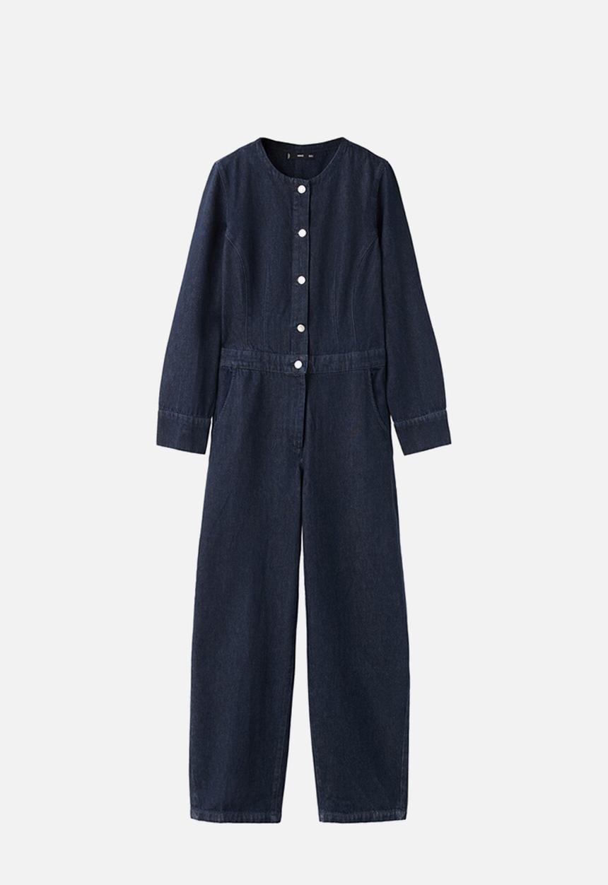 MANGO - Jumpsuit aylin - open blue