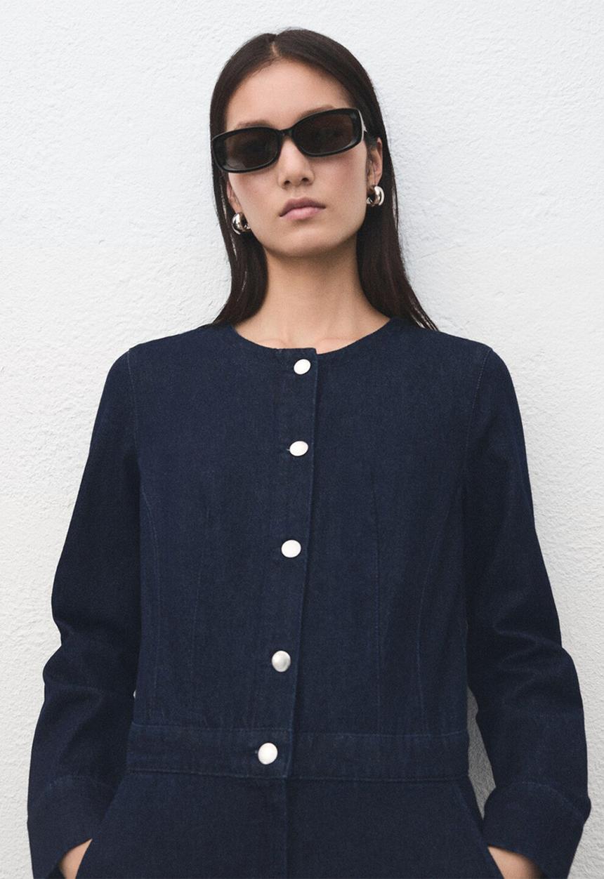 MANGO - Jumpsuit aylin - open blue