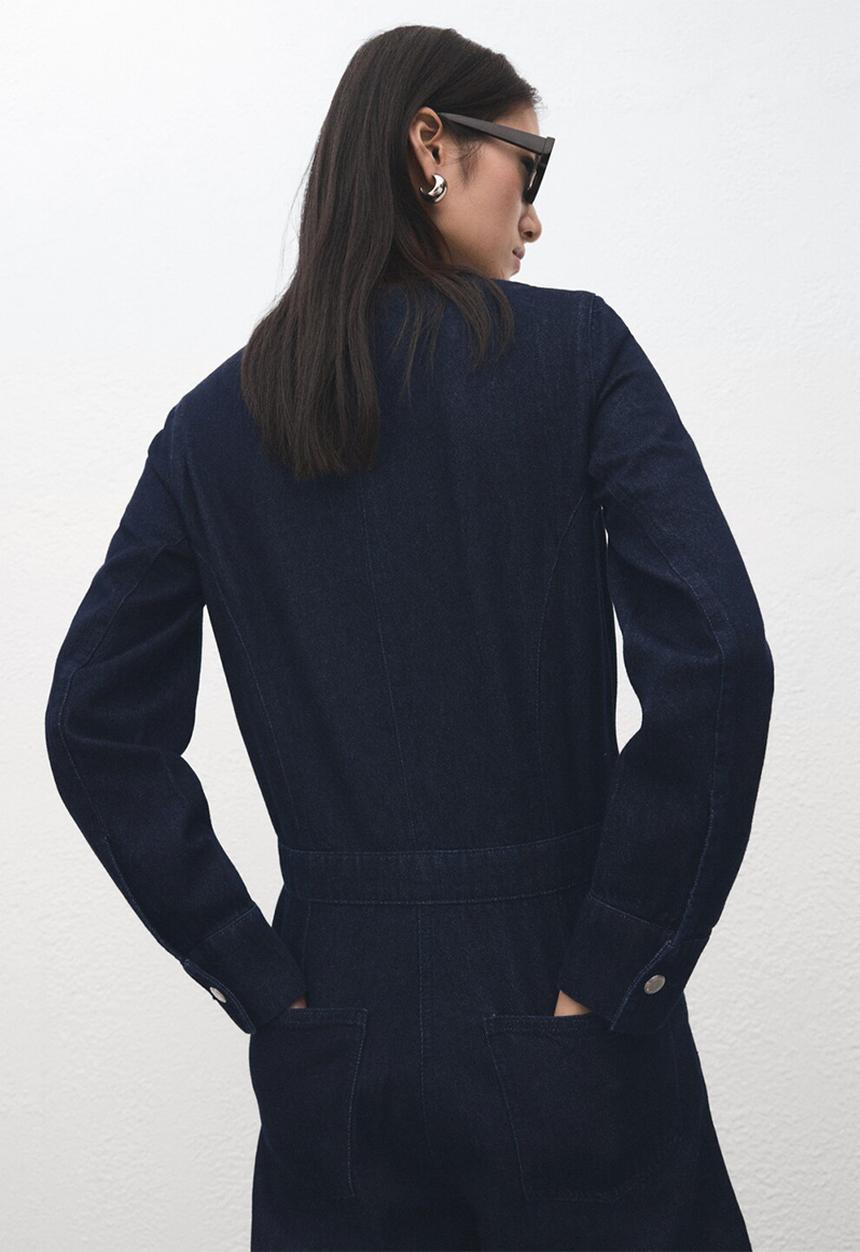 MANGO - Jumpsuit aylin - open blue