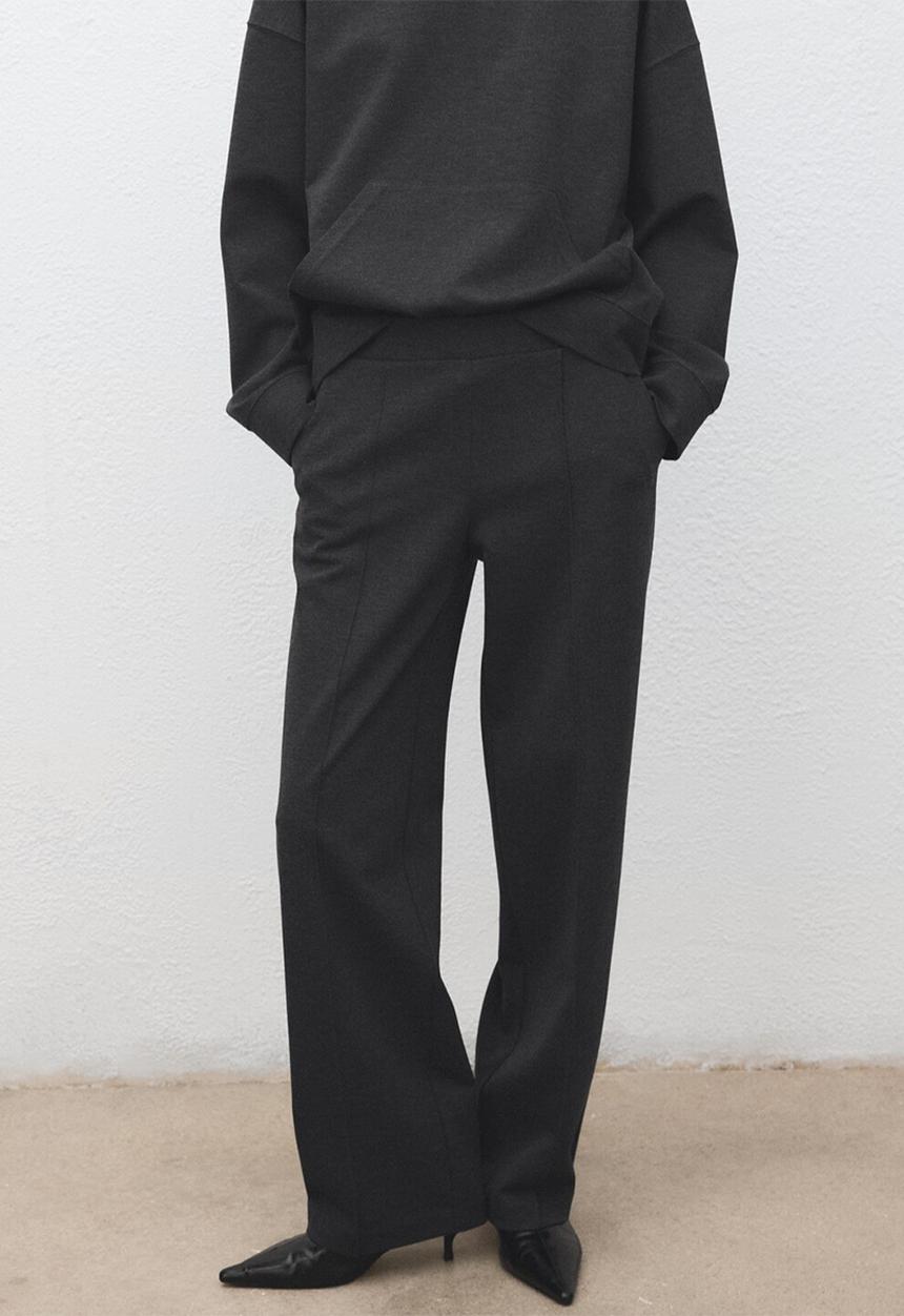 MANGO - Trousers wasabi - medium gray