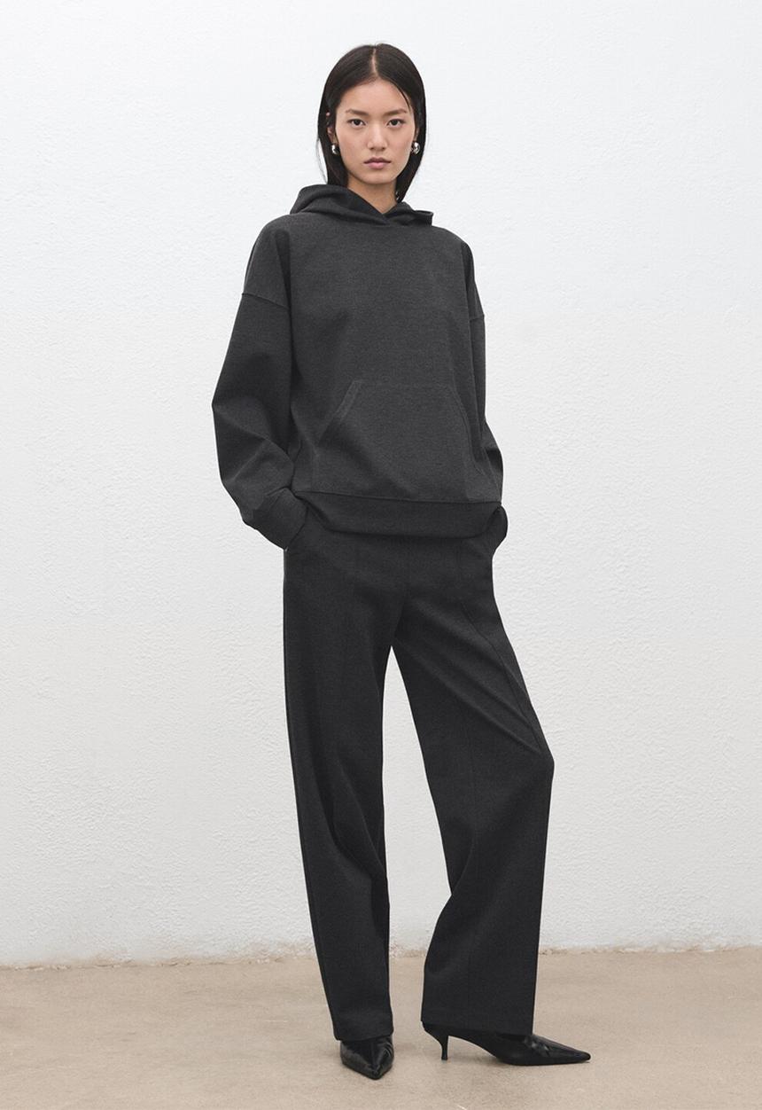 MANGO - Trousers wasabi - medium gray