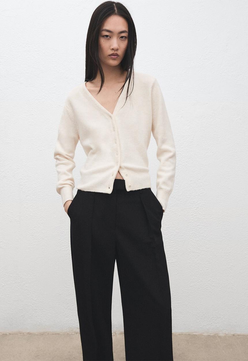 MANGO - Cardigan simone - light beige