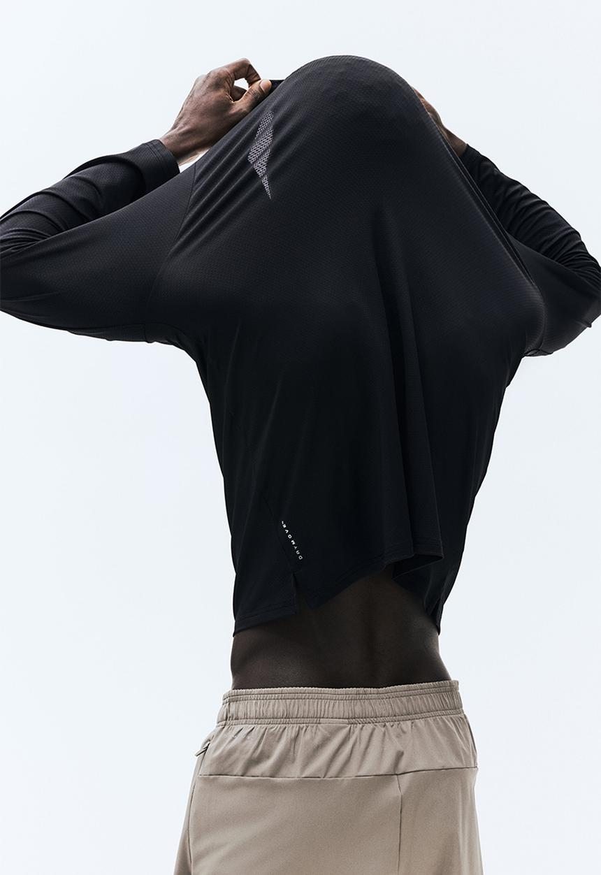 H&M - Long-sleeved sports top with drymove™ - black