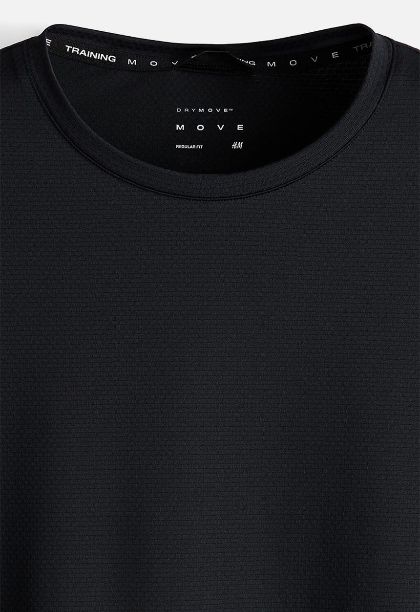 H&M - Long-sleeved sports top with drymove™ - black