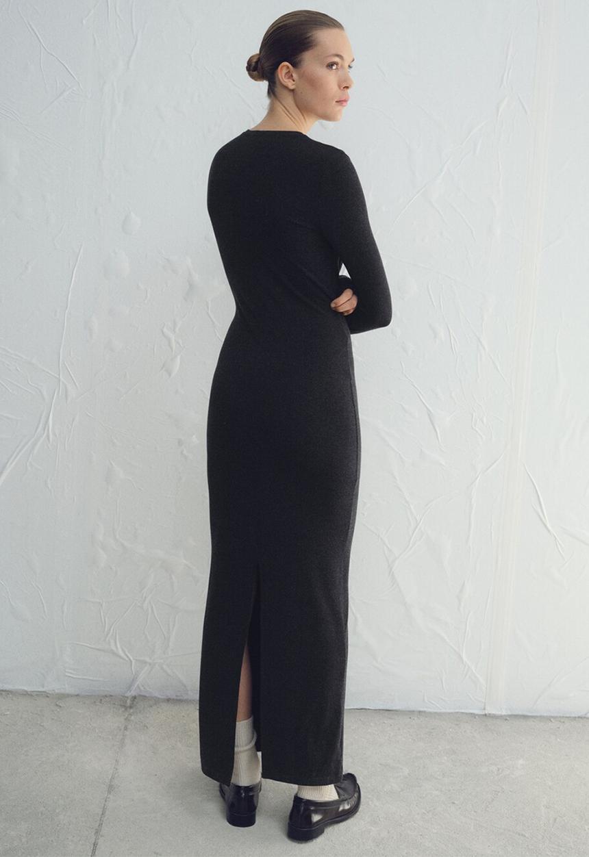 MANGO - Dress nilo - dark grey