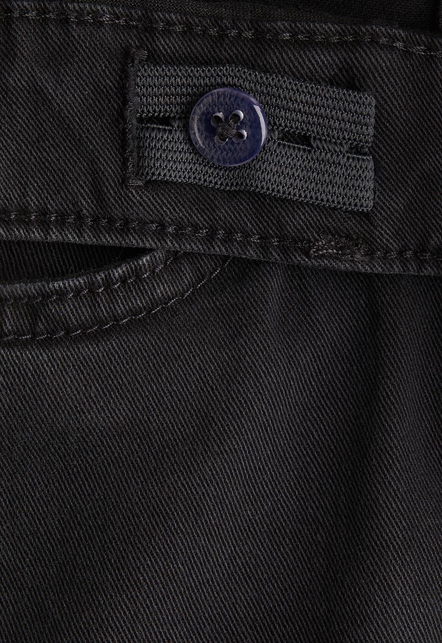 H&M - Wide leg twill trousers - denim black
