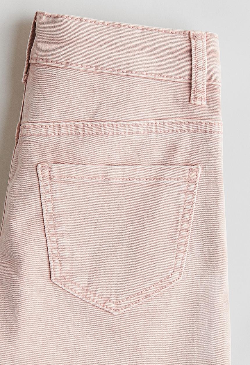 H&M - Wide leg twill trousers - light pink