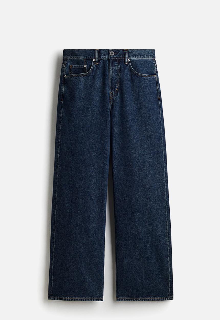 H&M - Loose straight jeans - dark denim blue 