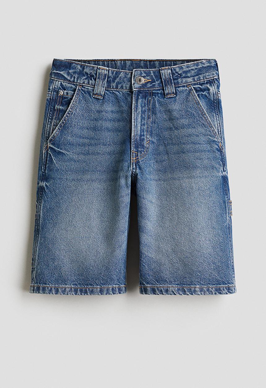 H&M - Loose-fit carpenter shorts - denim blue