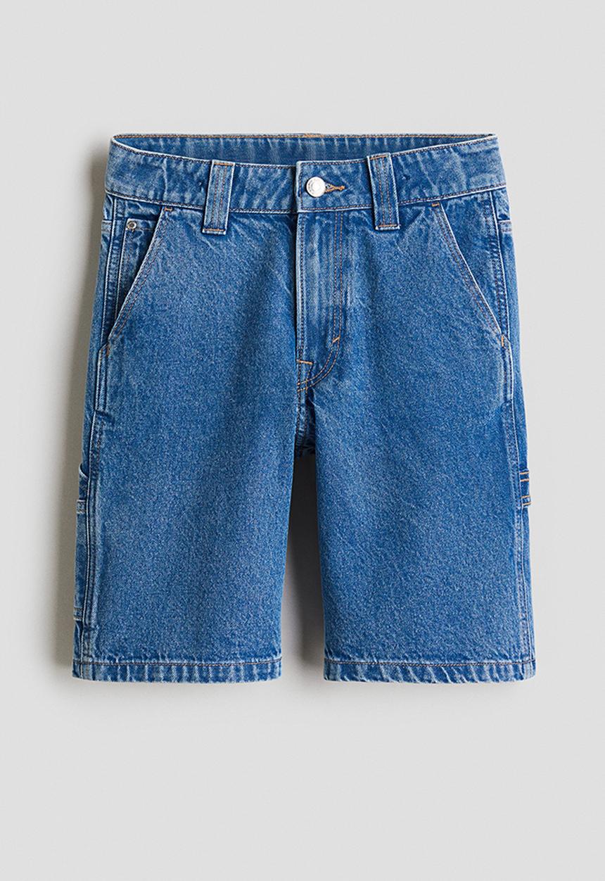 H&M - Loose-fit carpenter shorts - denim blue