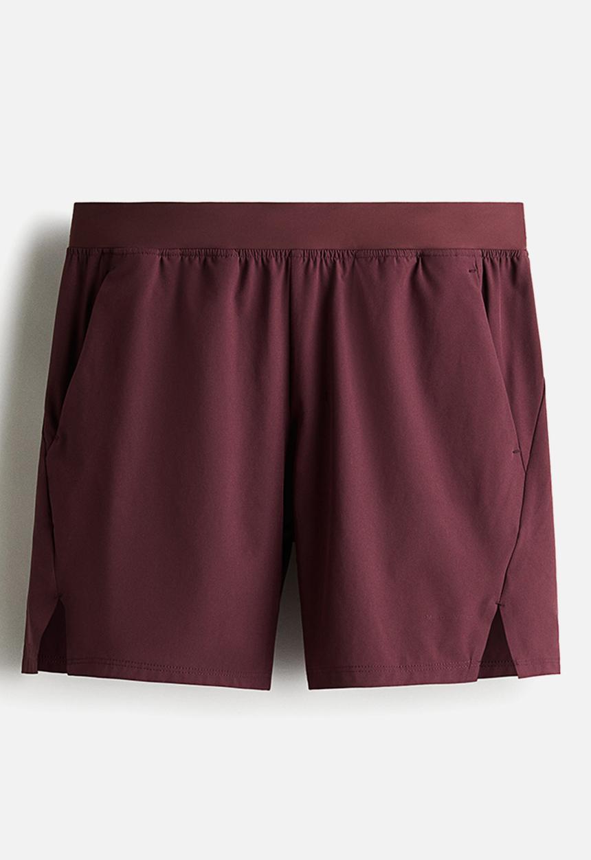 H&M - Mid-length sports shorts with drymove™ - light burgundy