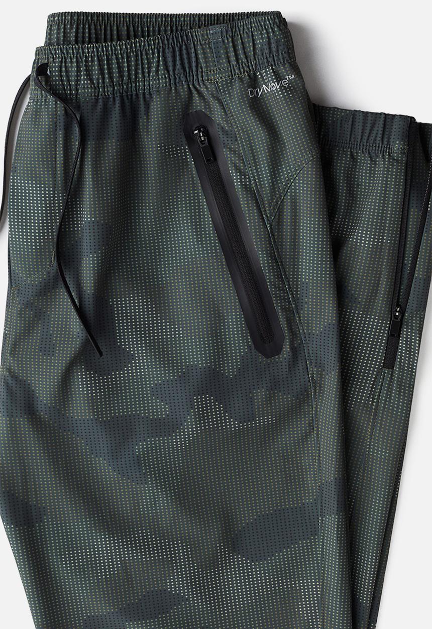 H&M - Regular fit sports joggers with drymove™ - dark green patterned