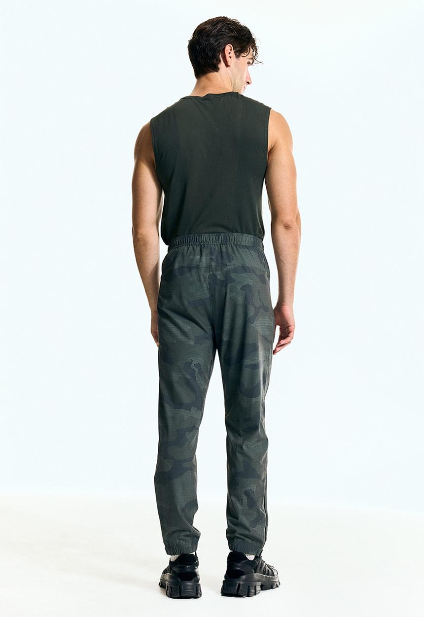 H&M - Regular fit sports joggers with drymove™ - dark green patterned