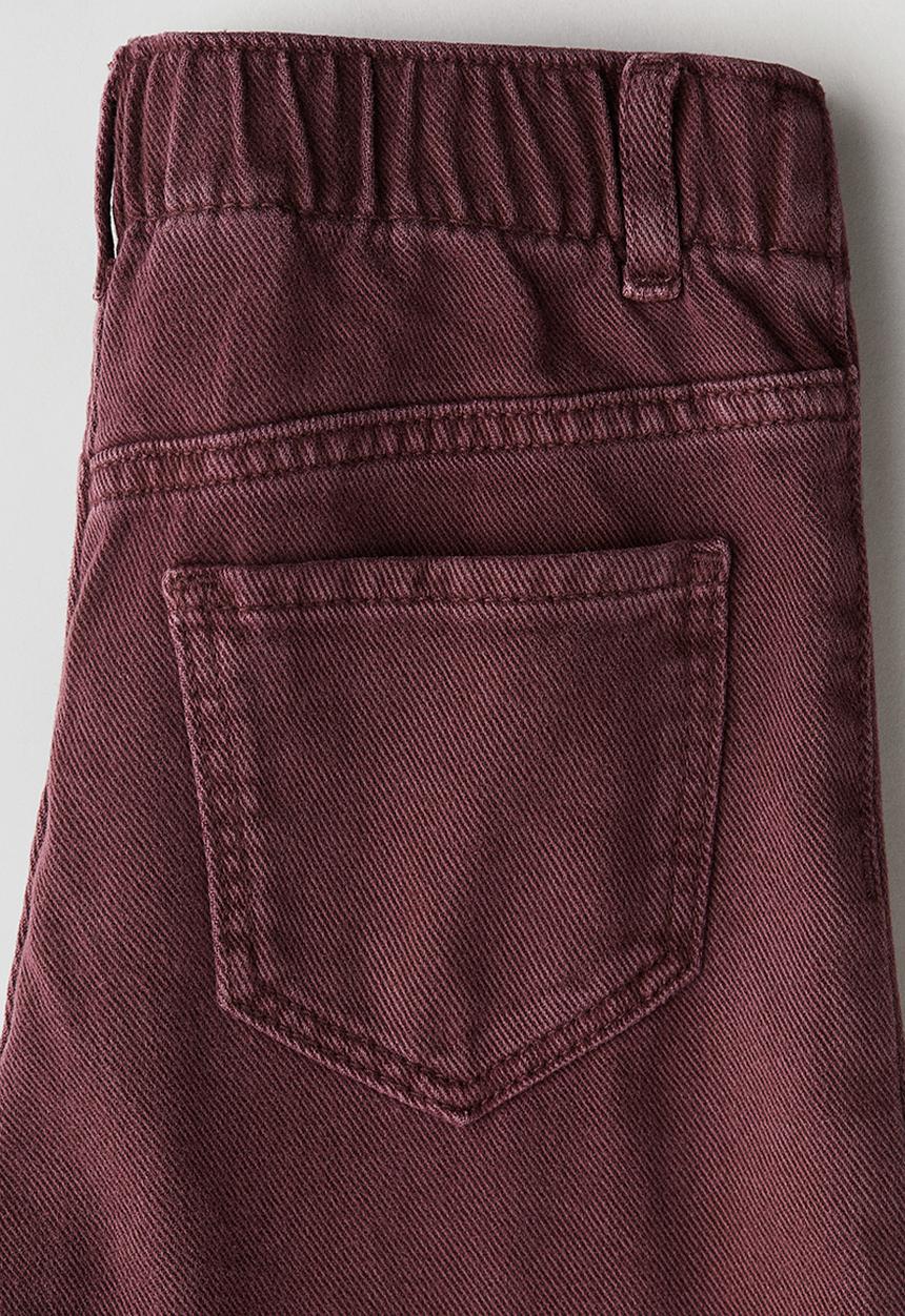 H&M - Wide leg jeans - dark red