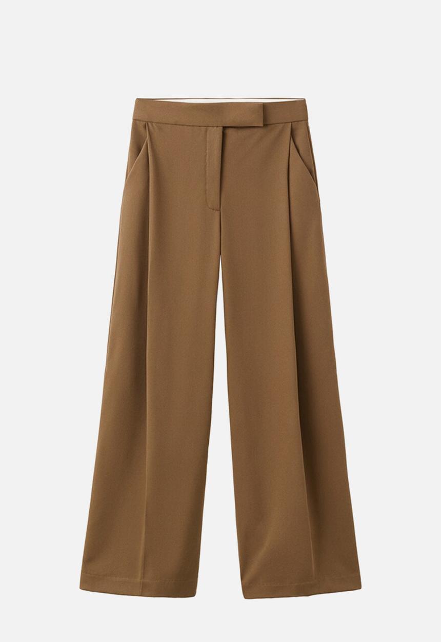 MANGO - Trousers milo - medium brown