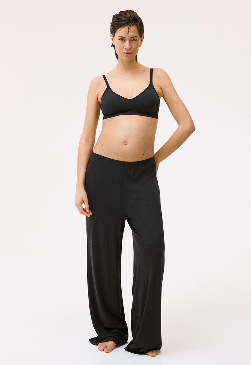 H&M - Mama 2-pack seamless padded nursing bras - powder pink/black