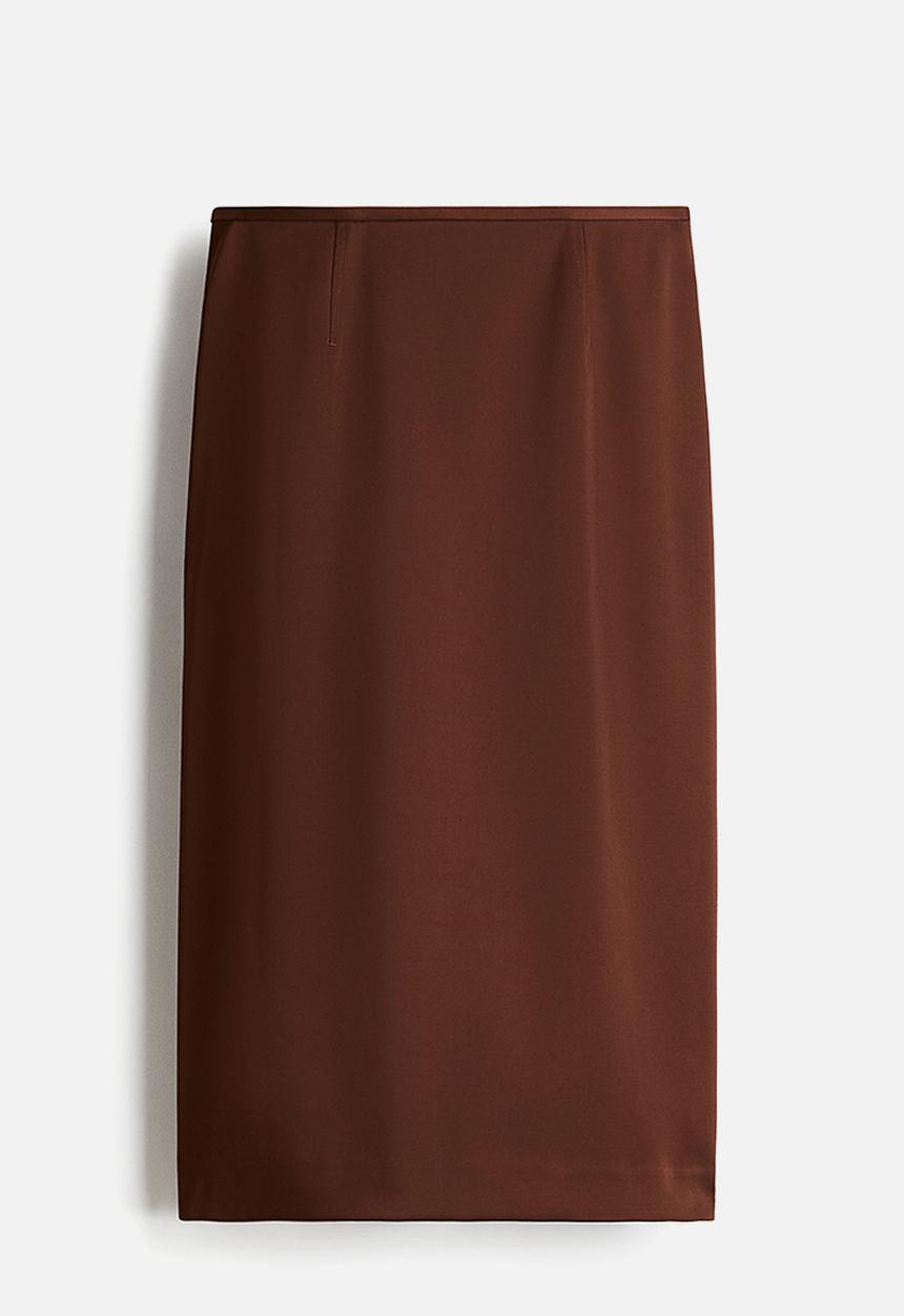 H&M - Pencil skirt - dark brown