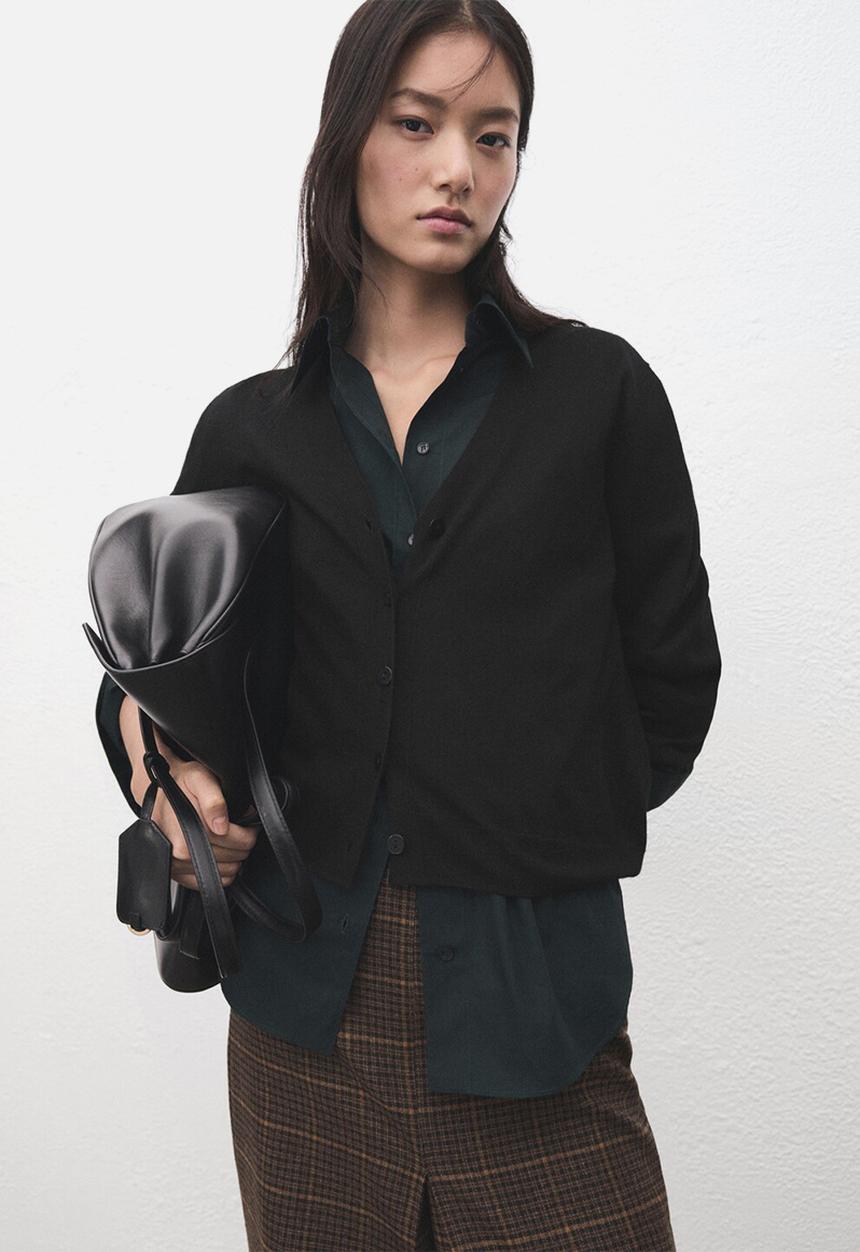 MANGO - Cardigan luccav - black
