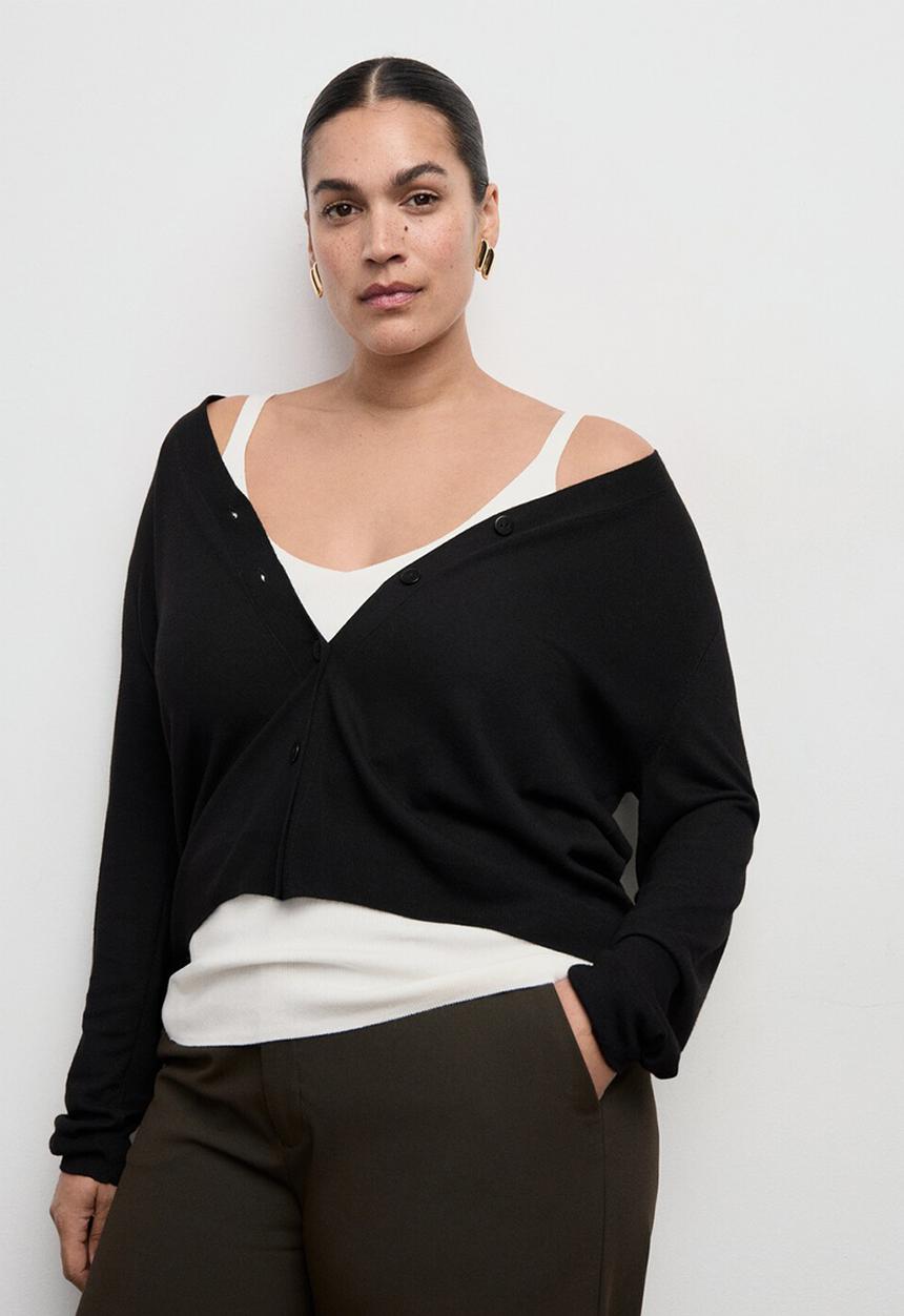 MANGO - Cardigan luccav - black