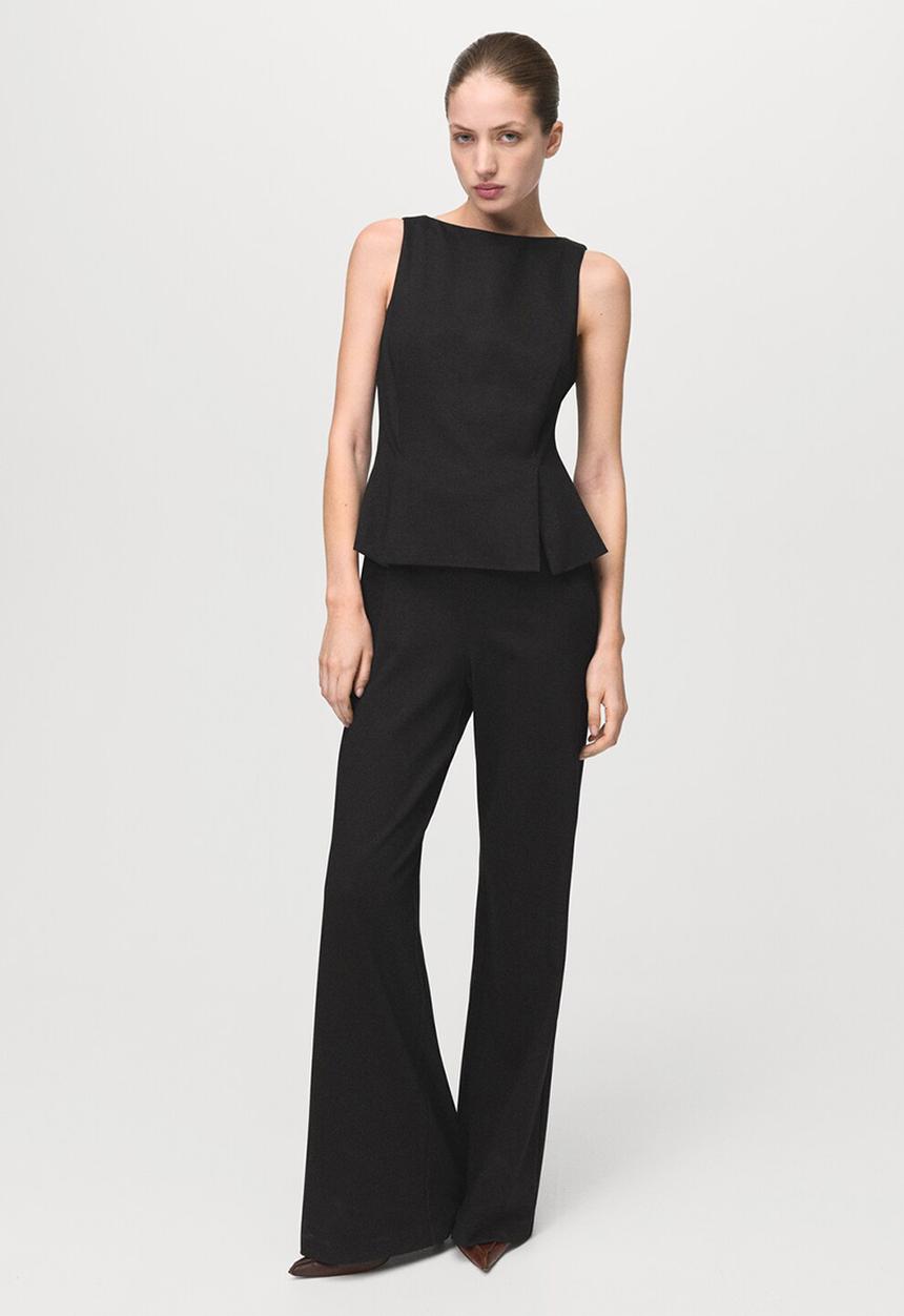 MANGO - Jumpsuit salvia - brown