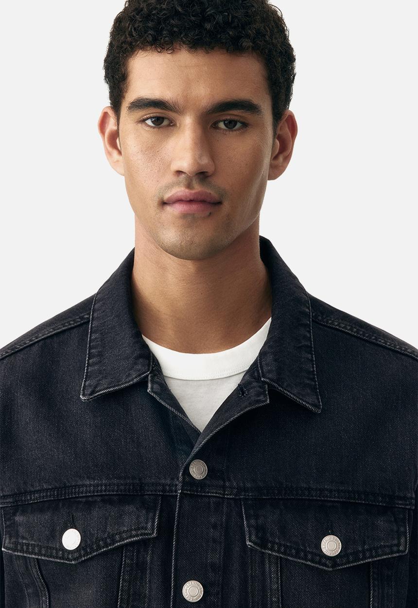 H&M - Denim trucker jacket - denim black 