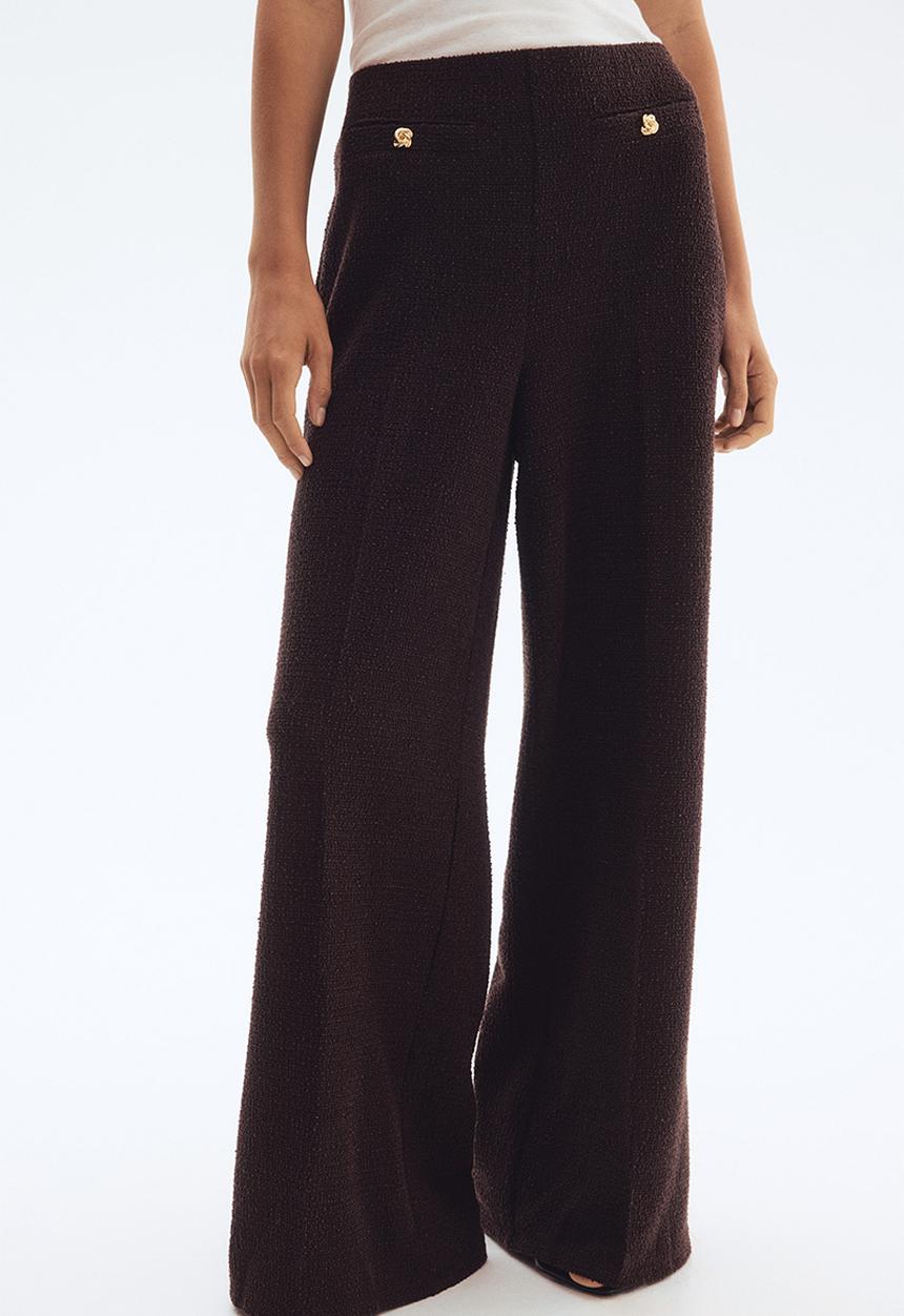 H&M - Wide trousers - dark brown