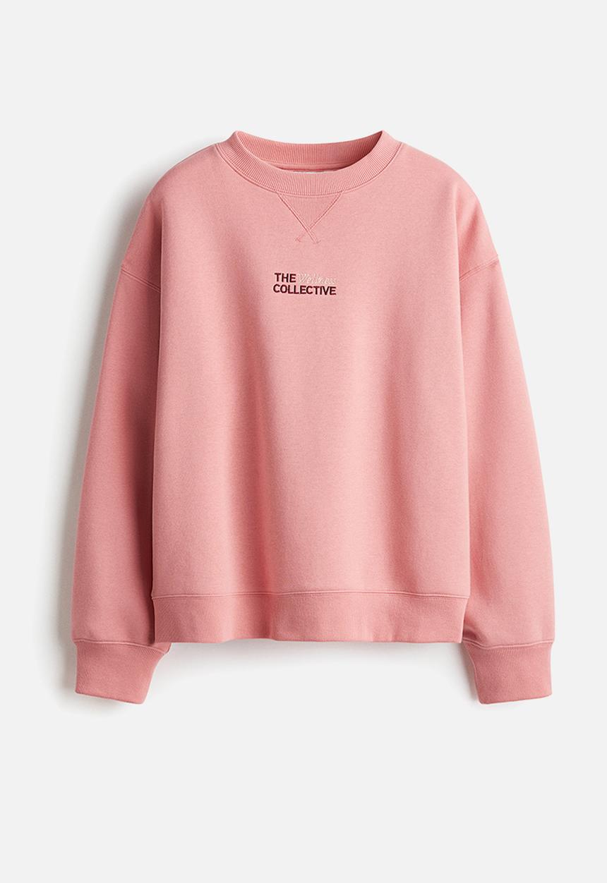 H&M - Text-motif sweatshirt - pink wellness