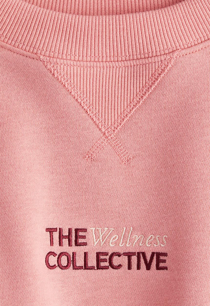 H&M - Text-motif sweatshirt - pink wellness