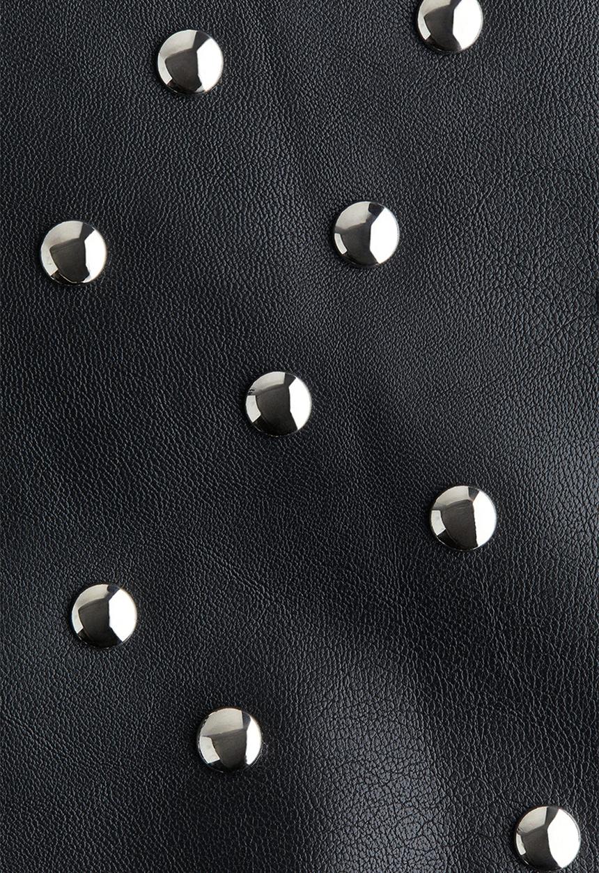 H&M - Studded mini skirt - black