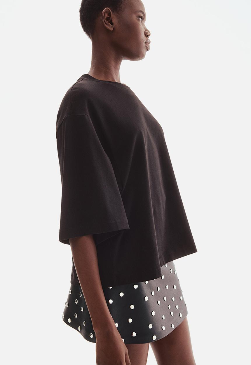H&M - Studded mini skirt - black