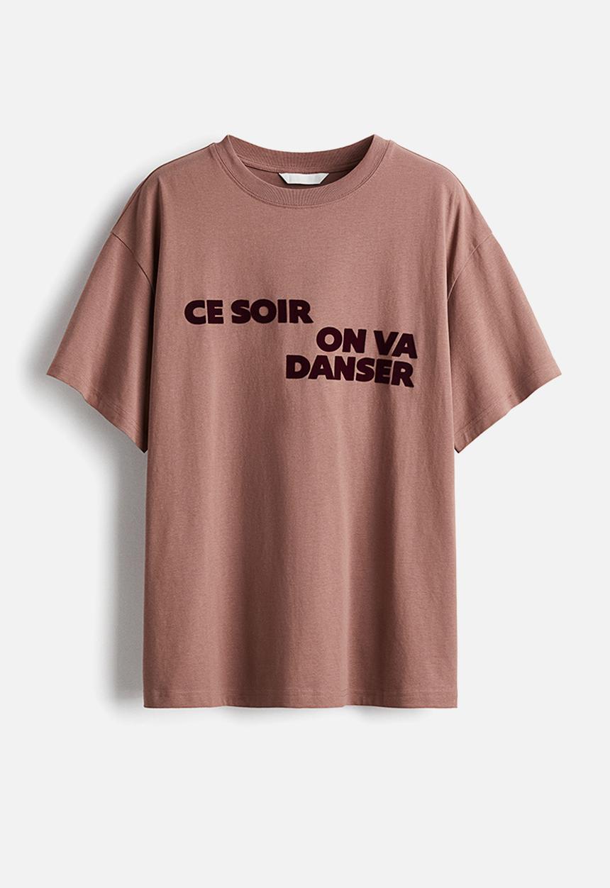 H&M - Oversized t-shirt - brown