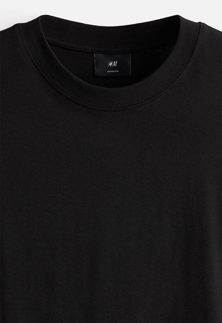 H&M - Loose fit T-shirt - black