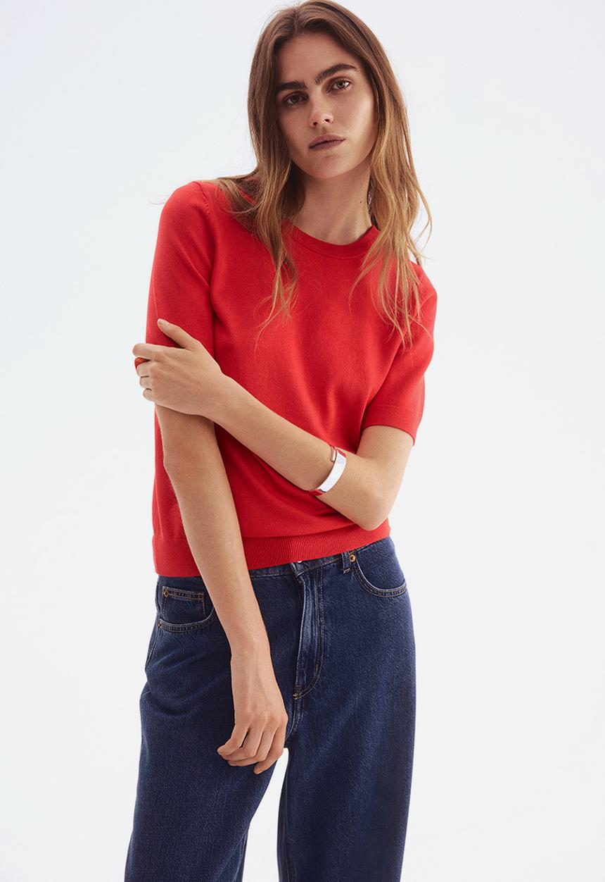 H&M - Fine-knit top -  bright red
