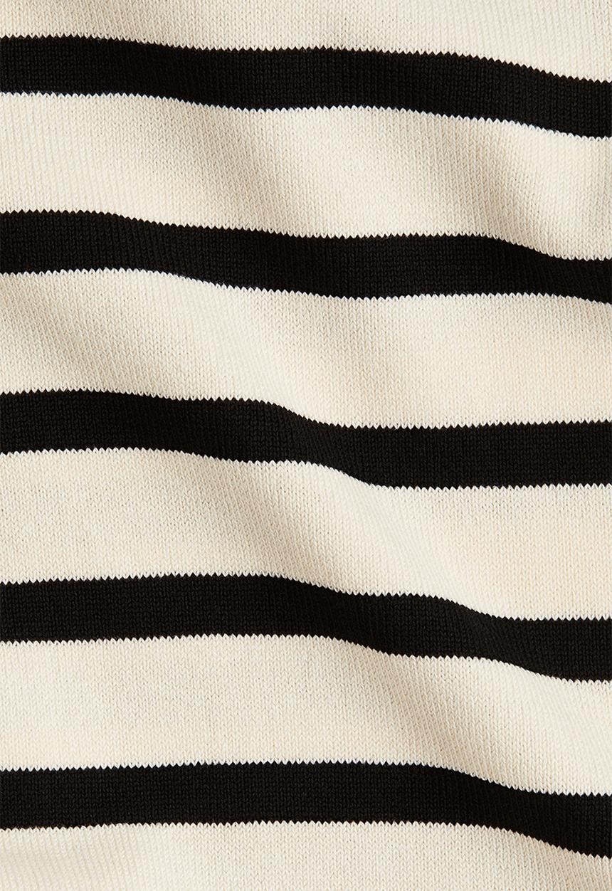H&M - Fine-knit top - cream/striped 