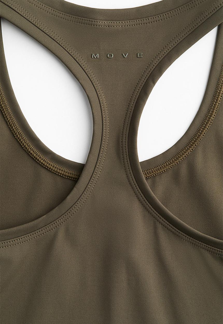 H&M - Sports top with cool handfeel drymove™ - moss green