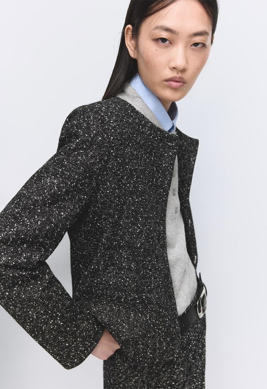 MANGO - Jacket melca - black