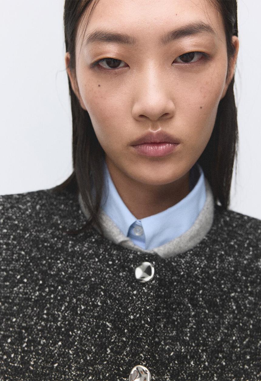 MANGO - Jacket melca - black