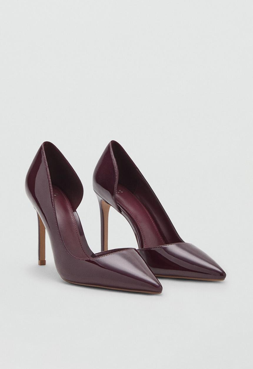 MANGO - Audreyb stiletto court heel - dark red