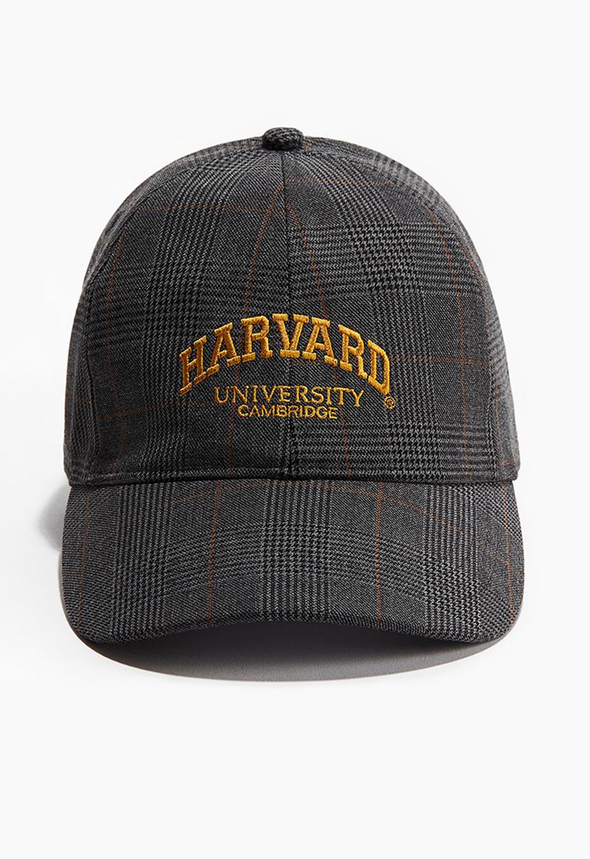 H&M - Motif-detail cotton cap - grey harvard