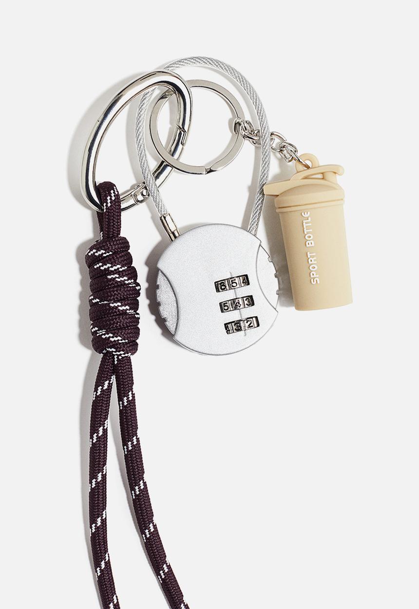 H&M - Bag charm - silver-coloured padlock