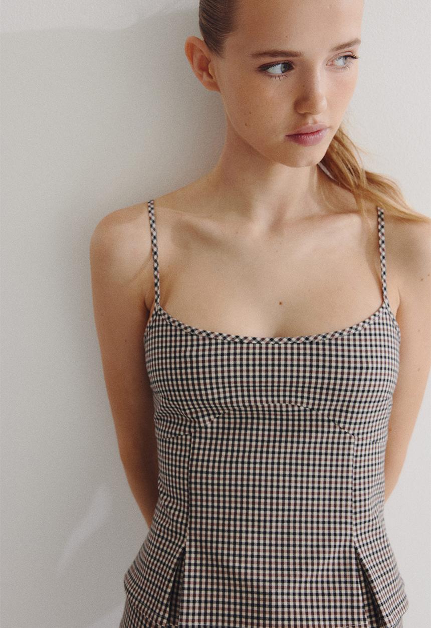 H&M - Strappy top - beige,multi