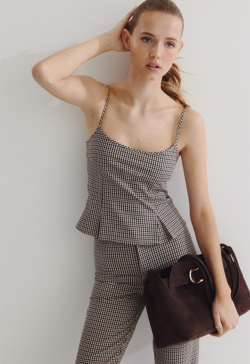 H&M - Strappy top - beige,multi