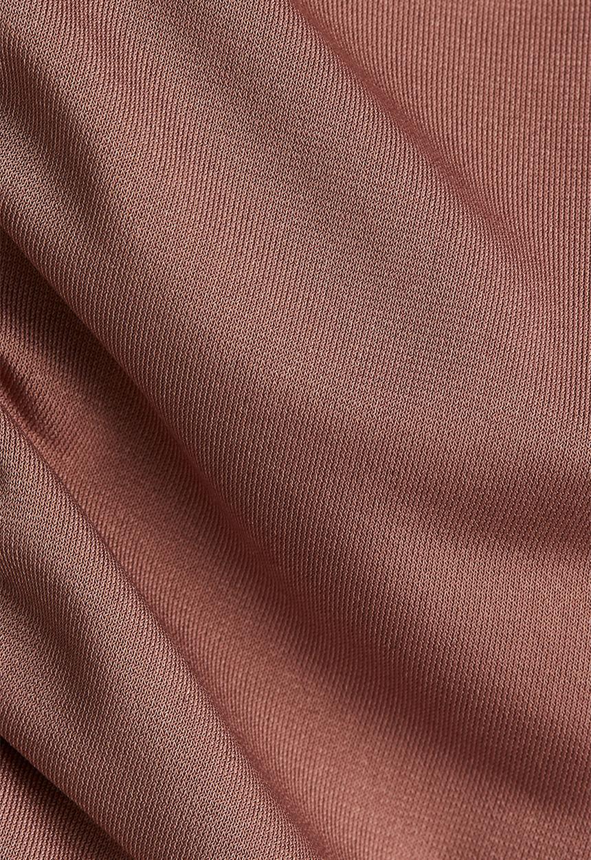 H&M - Draped long-sleeved top - dusty brown