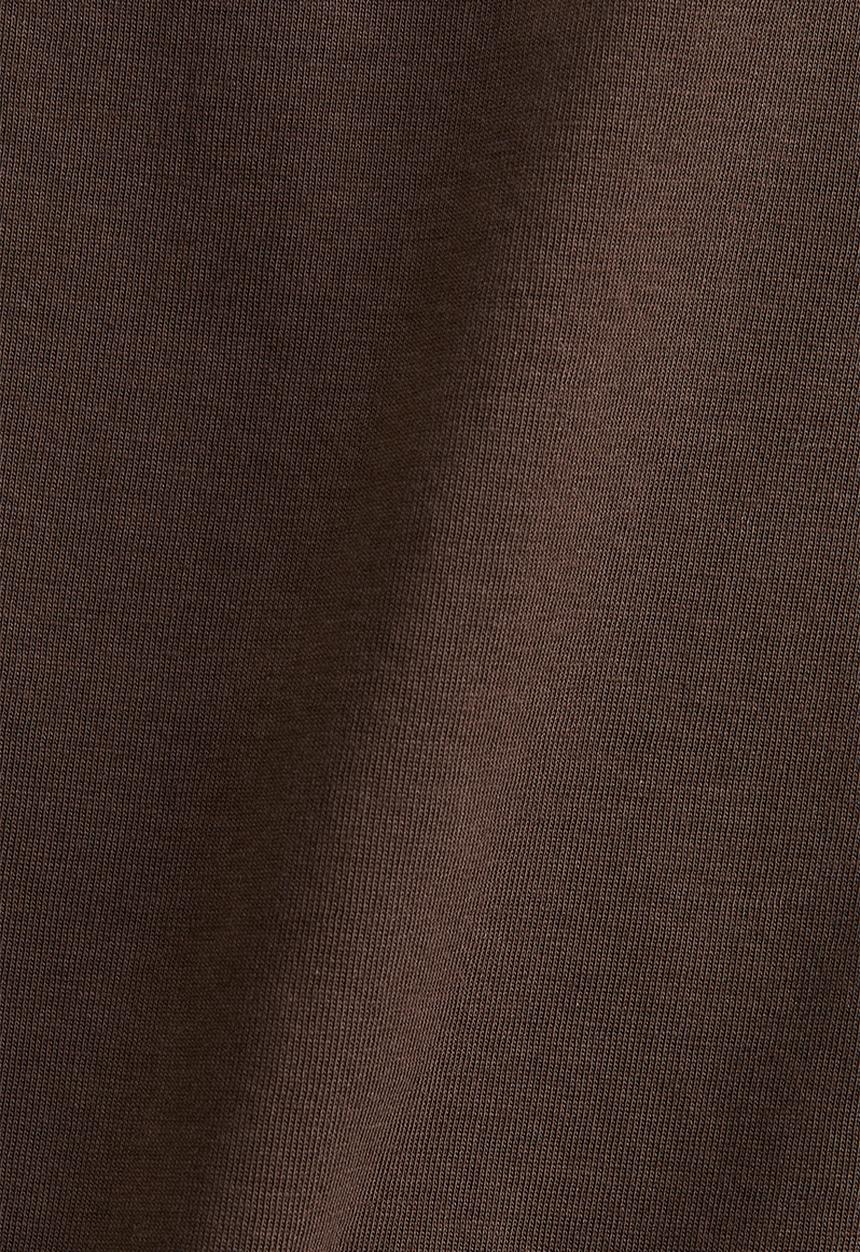 H&M - Boat-neck cotton top - dark brown